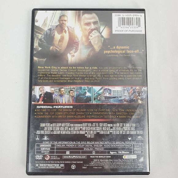 The Taking of Pelham 123 (2009 Film) [DVD] - Picture 5 of 5